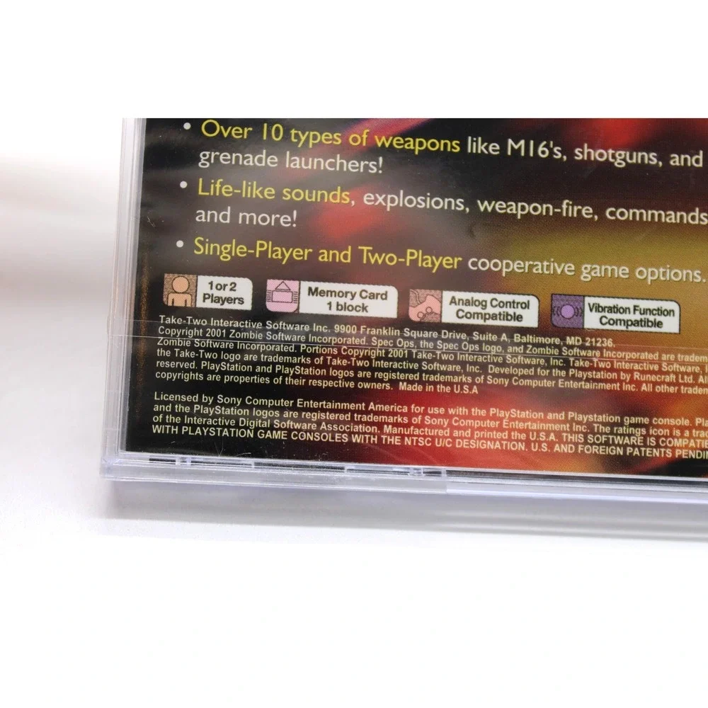 PS1 Spec Ops: Covert Assault (Sony PlayStation 1, 2001) *** FACTORY SEALED ***